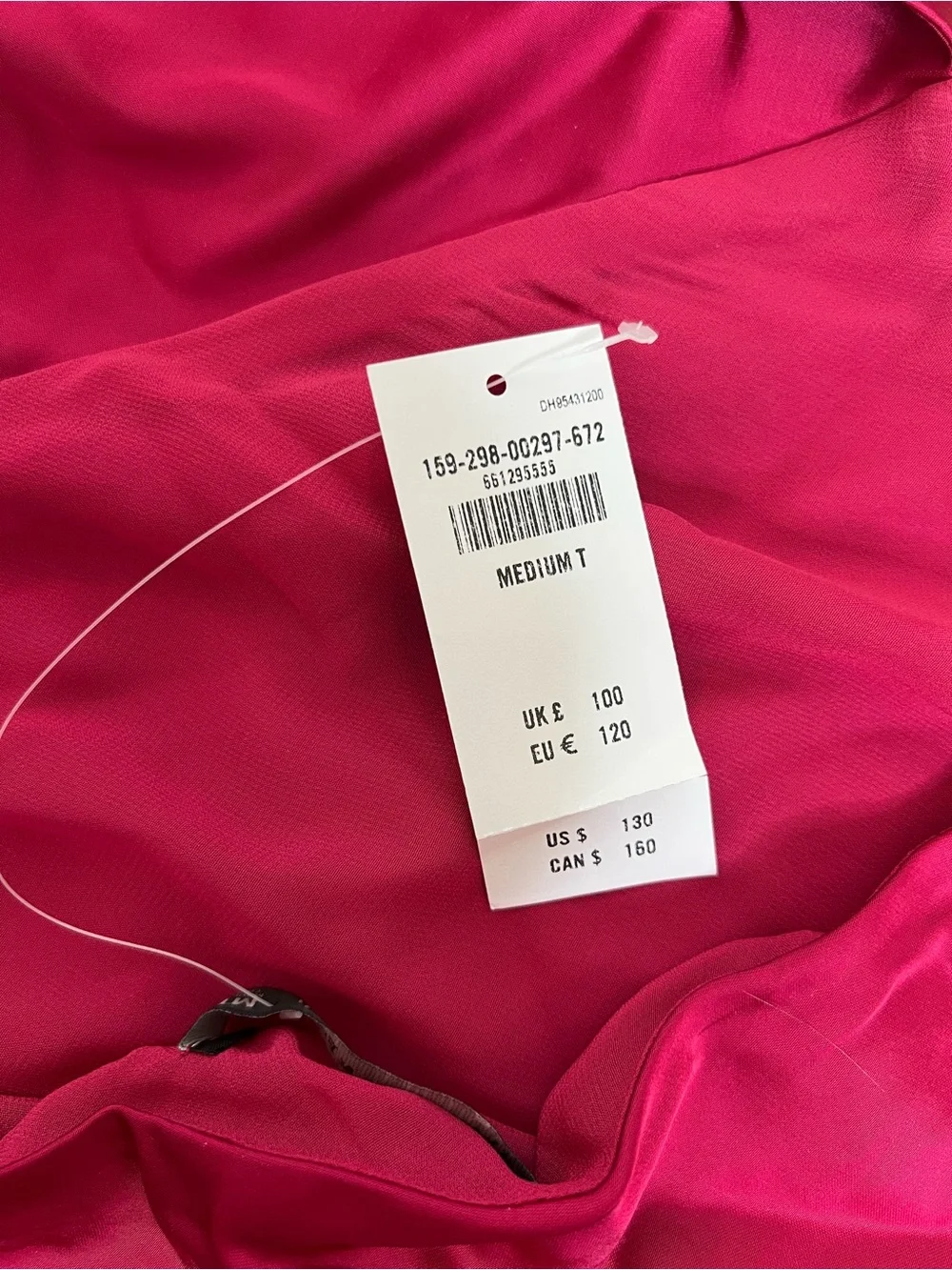 Abercrombie & Fitch Medium Tall One Shoulder Satin Maxi Gown Pink Dress NWT